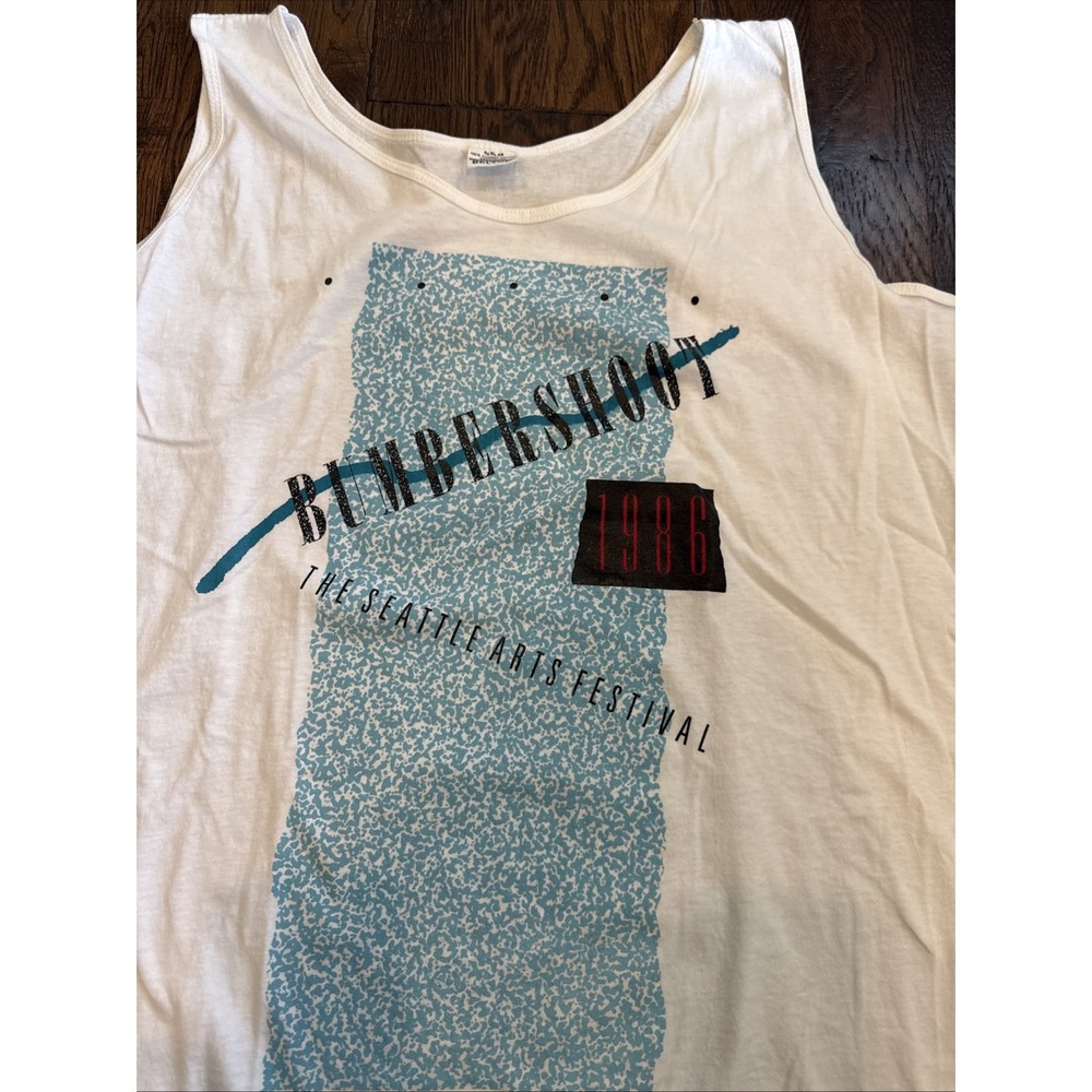 1986 Seattle Bumbershoot Tank Top XL Belton Vintage Los Lobos Smokey Robinson EU - Picture 2 of 7
